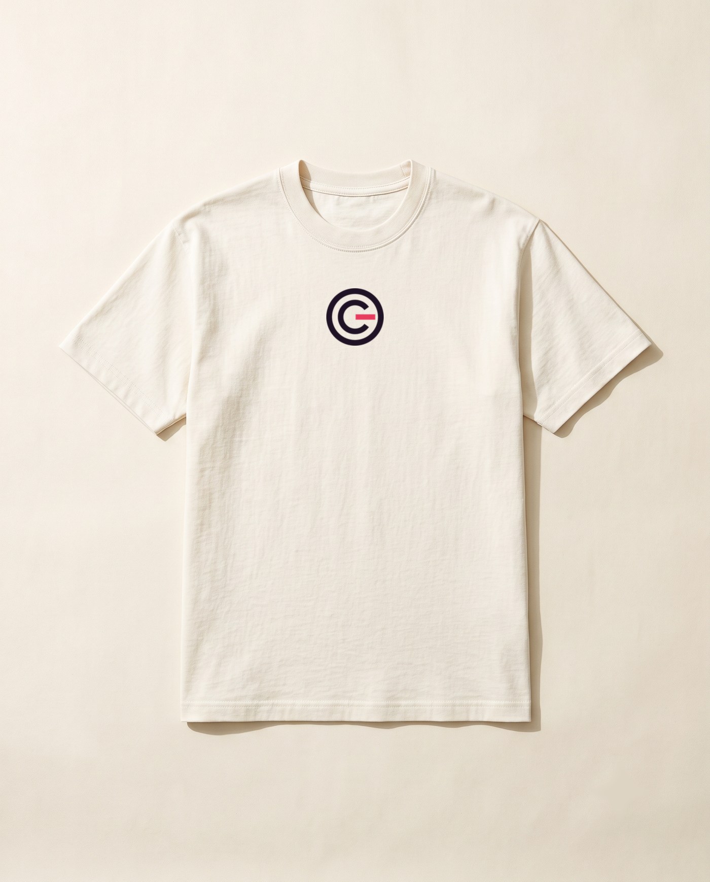 Colleviate tee, organic cotton, screen printed